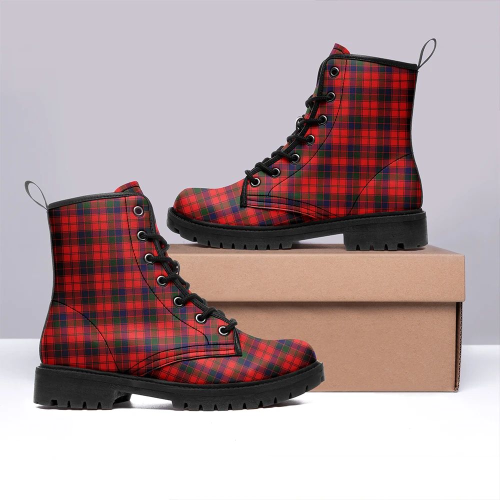 Robertson Modern Tartan Leather Boots