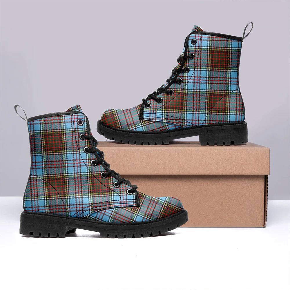 Anderson Ancient Tartan Leather Boots