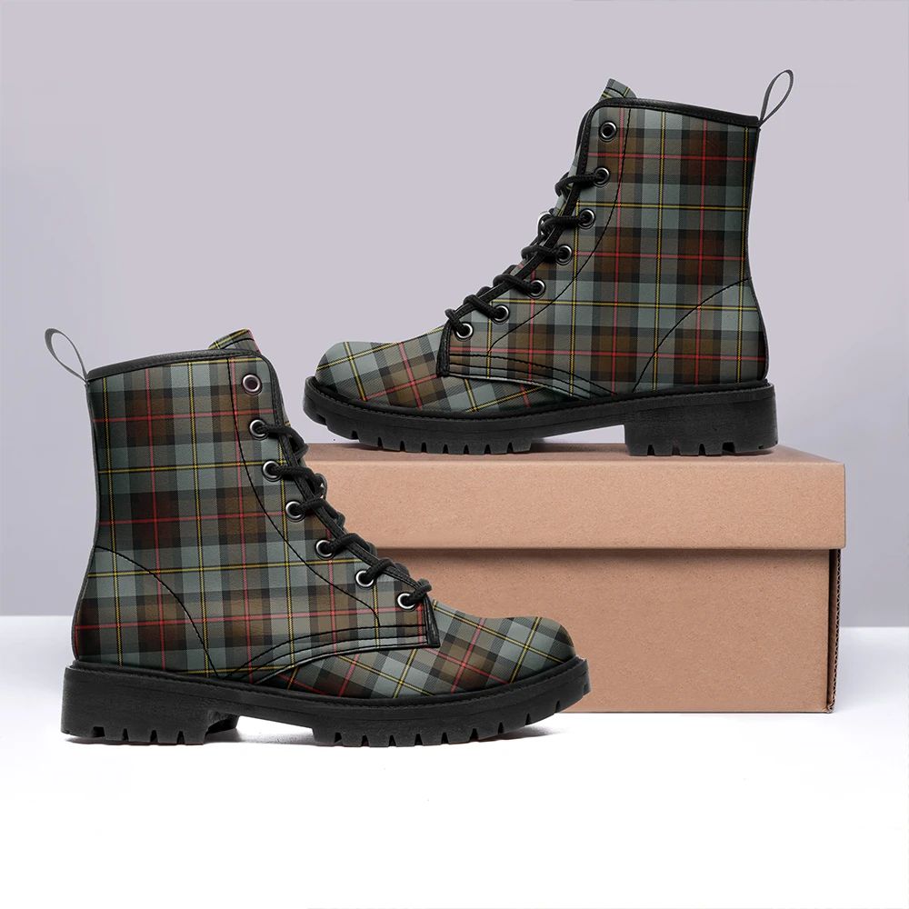 MacLeod Of Harris Weathered Tartan Leather Boots