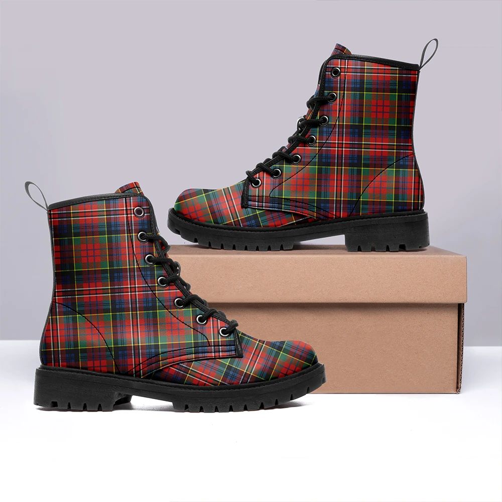 MacPherson Ancient Tartan Leather Boots