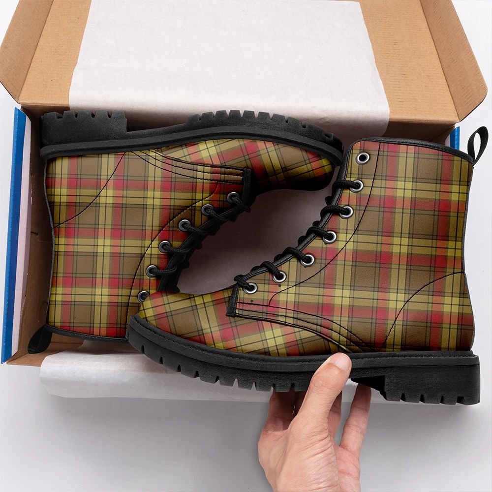 MacMillan Old Weathered Tartan Leather Boots