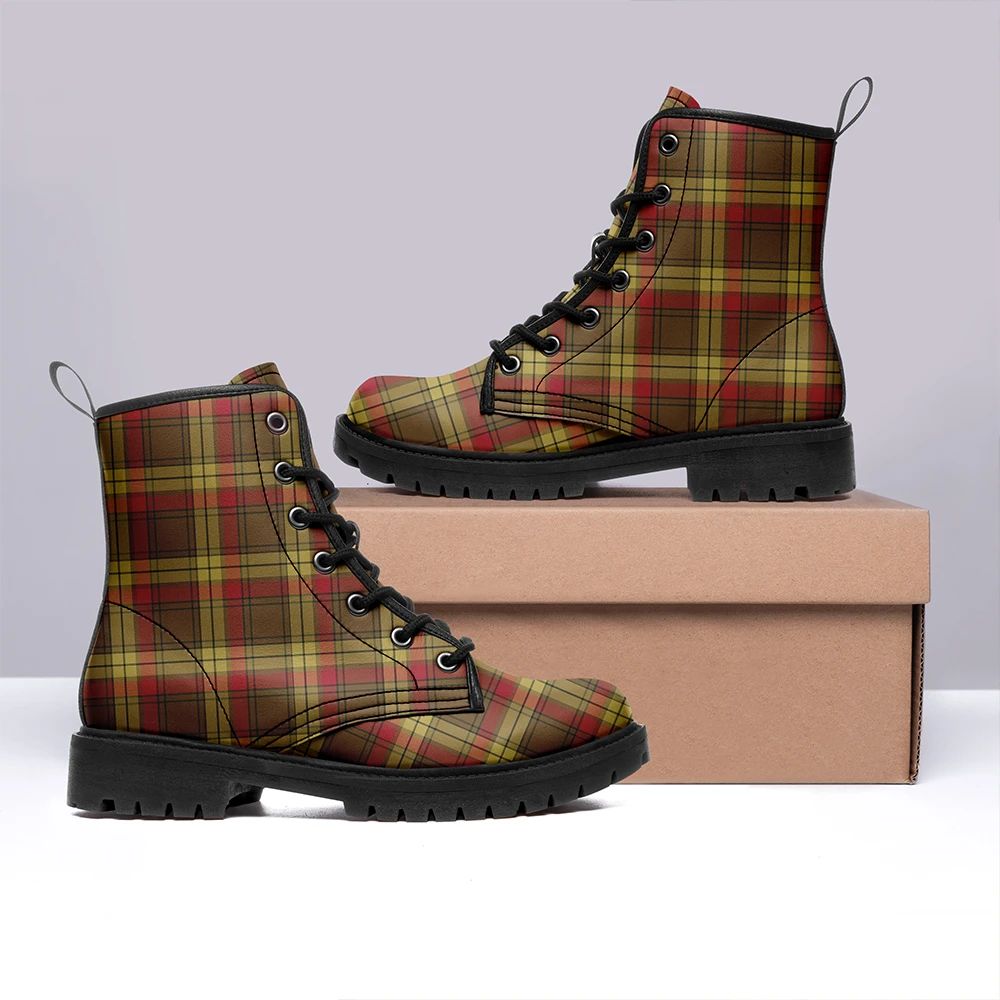 MacMillan Old Weathered Tartan Leather Boots