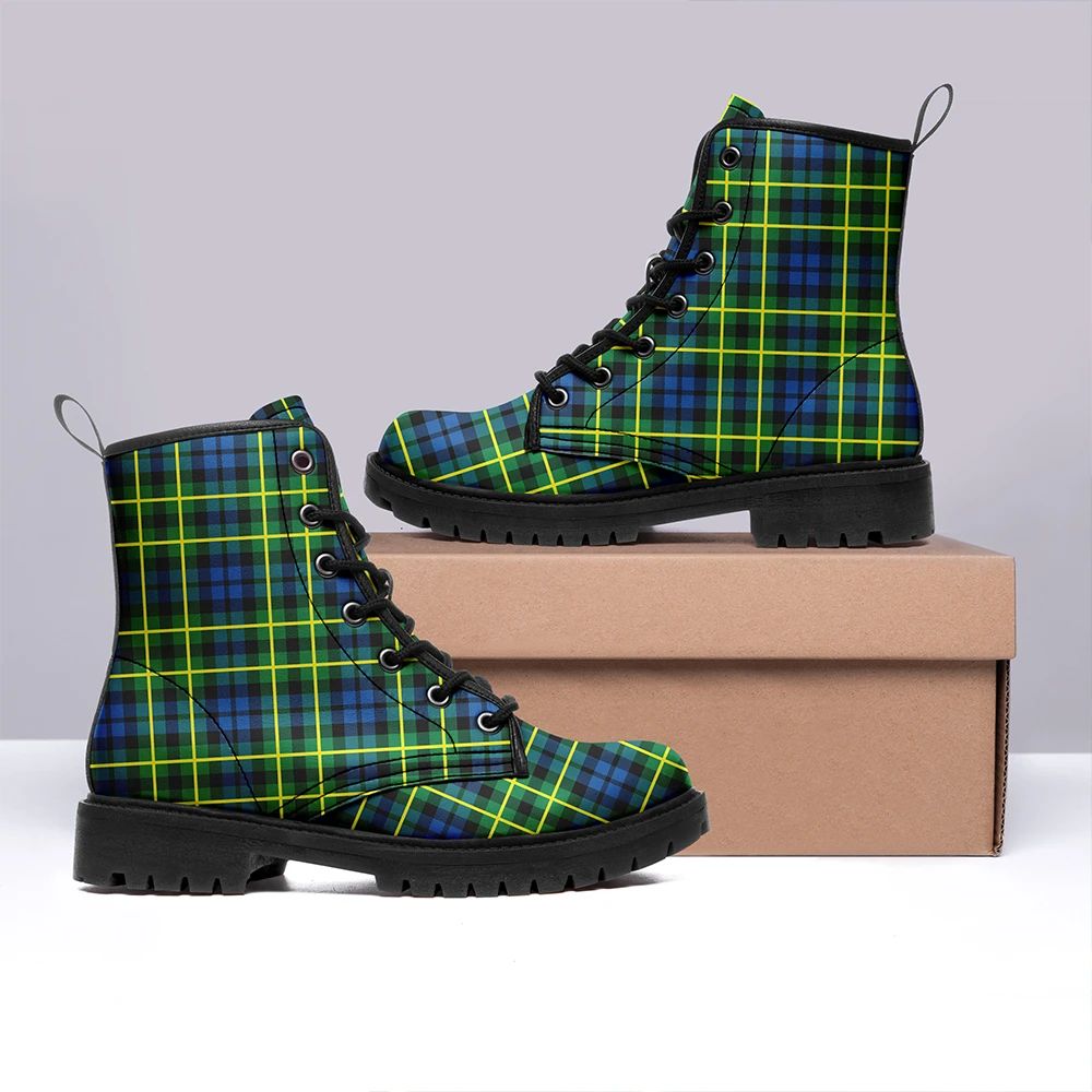 Campbell Of Breadalbane Ancient Tartan Leather Boots