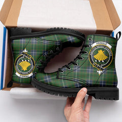 Pringle Tartan Crest Leather Boots