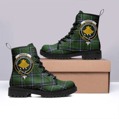 Pringle Tartan Crest Leather Boots