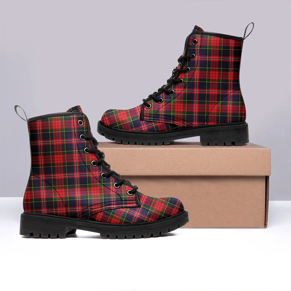 MacPherson Modern Tartan Leather Boots