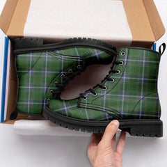 Pringle Tartan Leather Boots