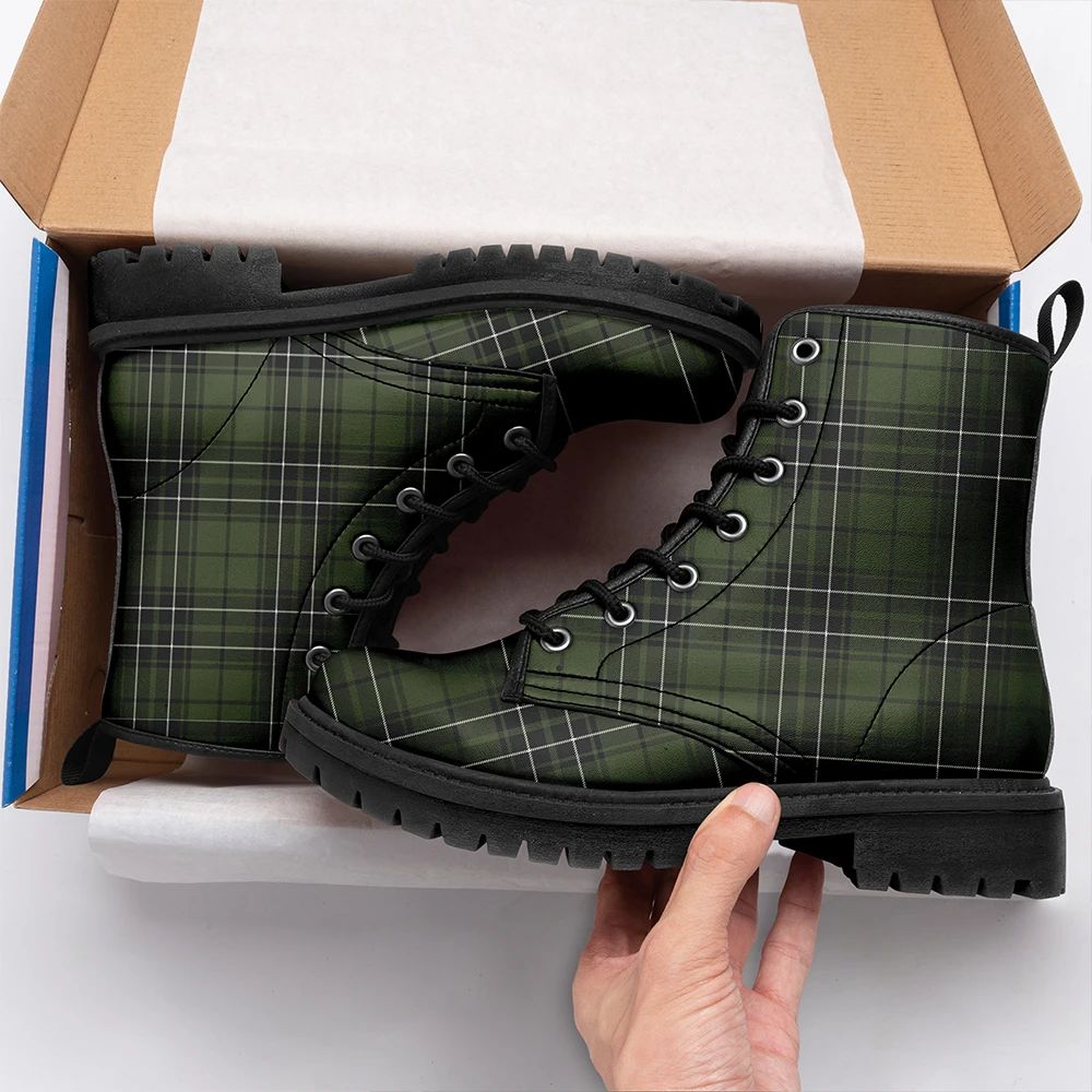 MacLean Hunting Tartan Leather Boots