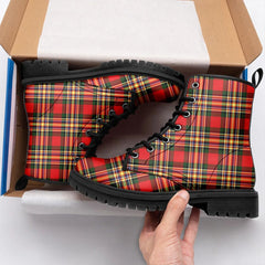 MacGill Modern Tartan Leather Boots