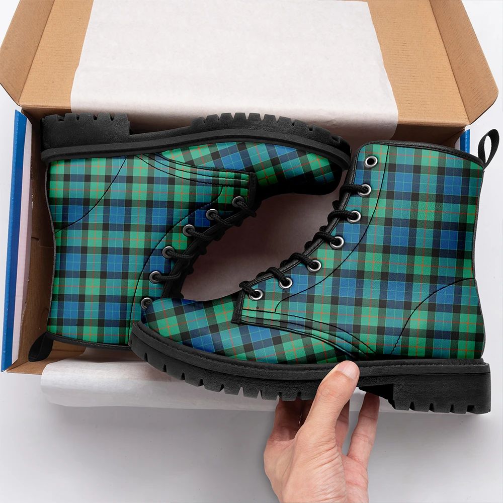 Gunn Ancient Tartan Leather Boots