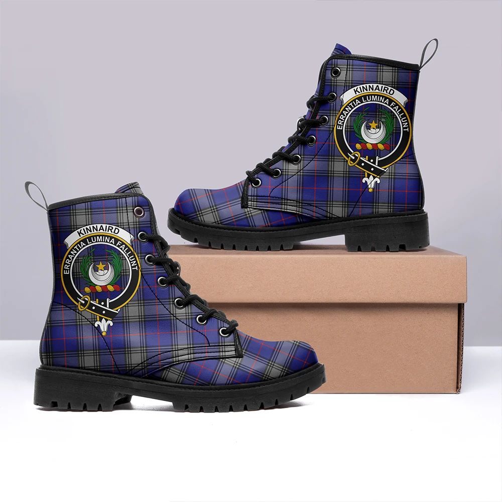 Kinnaird Tartan Crest Leather Boots