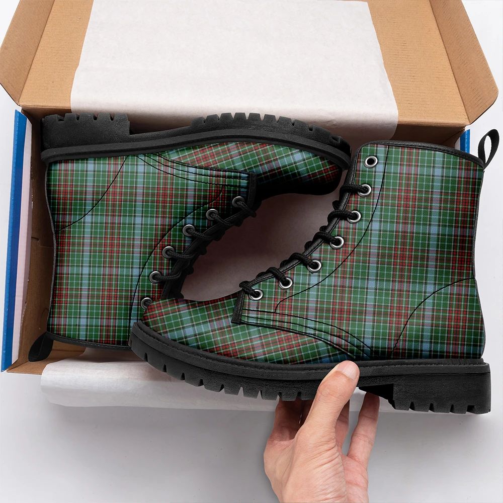 Gayre Tartan Leather Boots