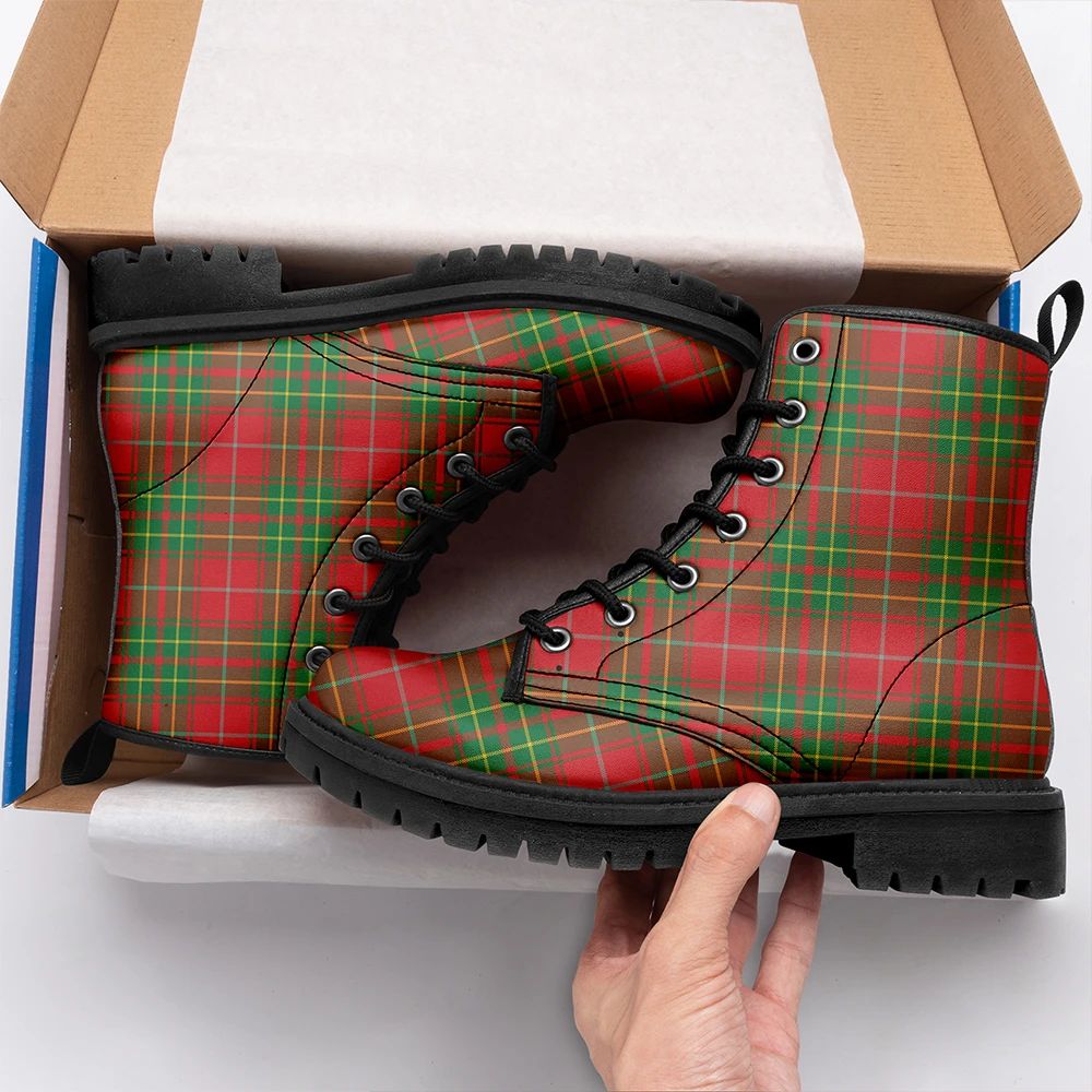 Burnett Ancient Tartan Leather Boots