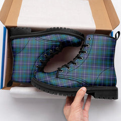 Douglas Modern Tartan Leather Boots