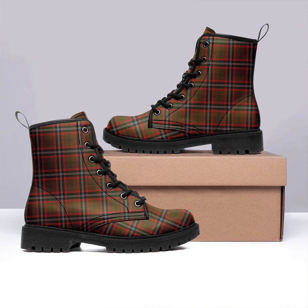 Seton Hunting Modern Tartan Leather Boots