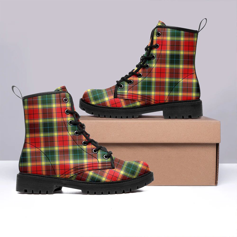 Gibbs Tartan Leather Boots