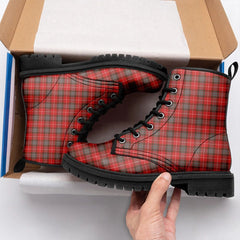 Fraser Weathered Tartan Leather Boots