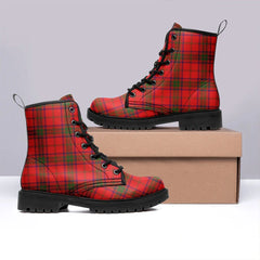 Ross Modern Tartan Leather Boots