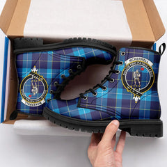 McKerrell Tartan Crest Leather Boots