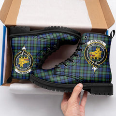 Campbell Argyll Ancient Tartan Crest Leather Boots