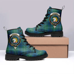 Oliphant Ancient Tartan Crest Leather Boots