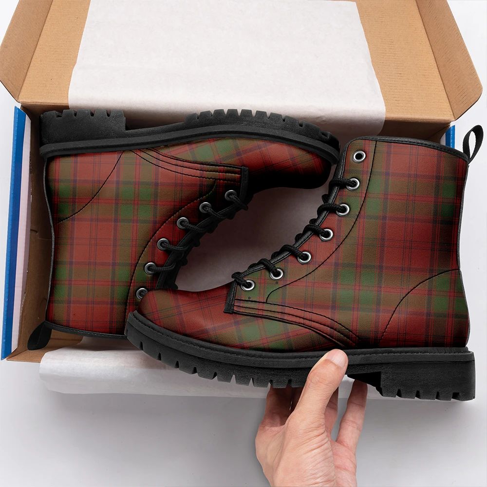 Drummond Tartan Leather Boots