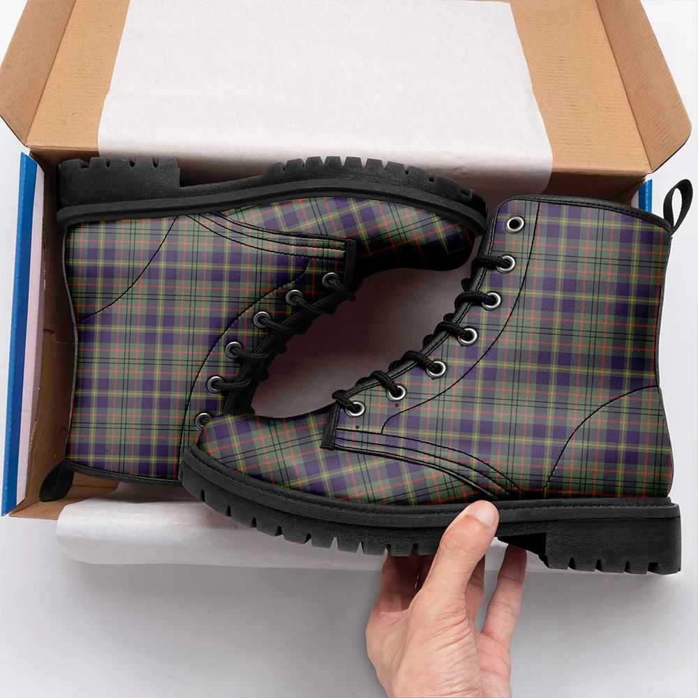 Taylor Weathered Tartan Leather Boots