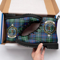 Davidson Of Tulloch Tartan Crest Leather Boots