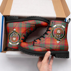 MacNab Ancient Tartan Crest Leather Boots