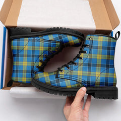 Laing Tartan Leather Boots