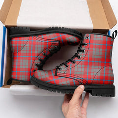 Moubray Tartan Leather Boots