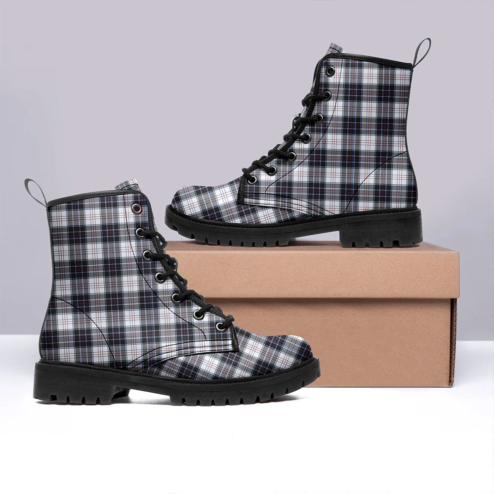 MacRae Dress Modern Tartan Leather Boots