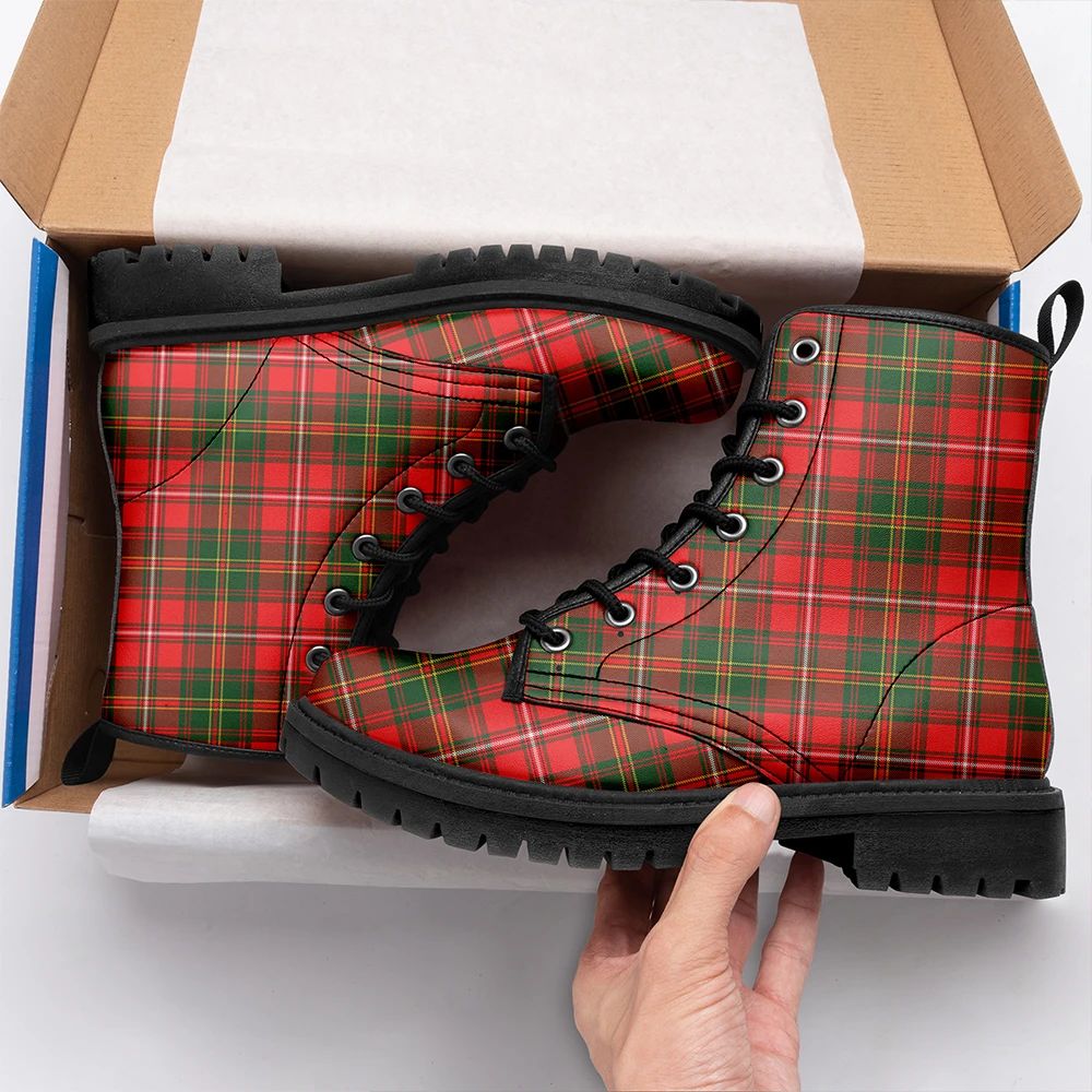 Hay Modern Tartan Leather Boots