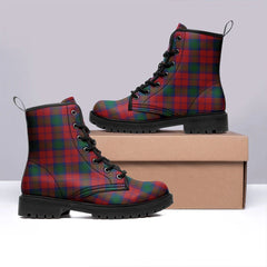 Lindsay Modern Tartan Leather Boots