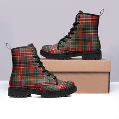 MacPherson Weathered Tartan Leather Boots