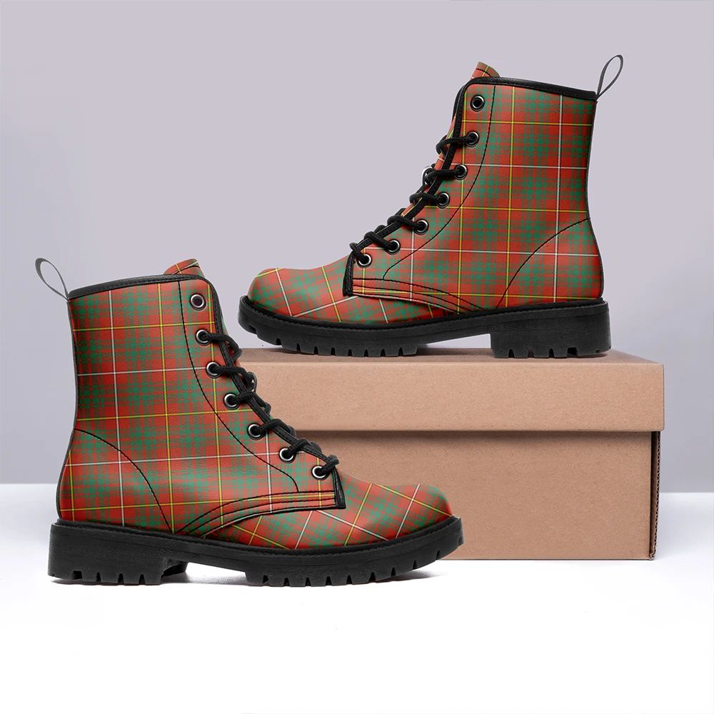 Bruce Ancient Tartan Leather Boots