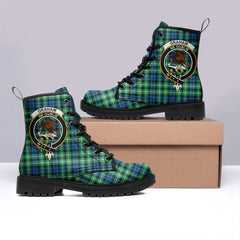 Graham Of Montrose Ancient Tartan Crest Leather Boots