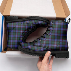 Hunter Modern Tartan Leather Boots