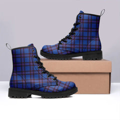 Elliot Modern Tartan Leather Boots