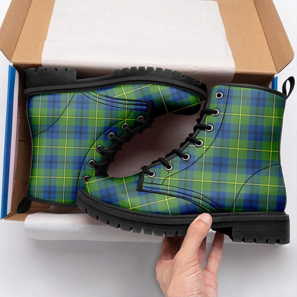 Johnston Ancient Tartan Leather Boots