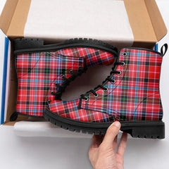 Aberdeen District Tartan Leather Boots