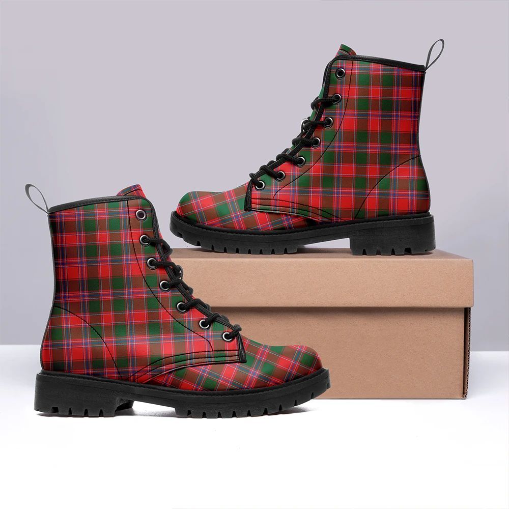 Dalziel Modern Tartan Leather Boots