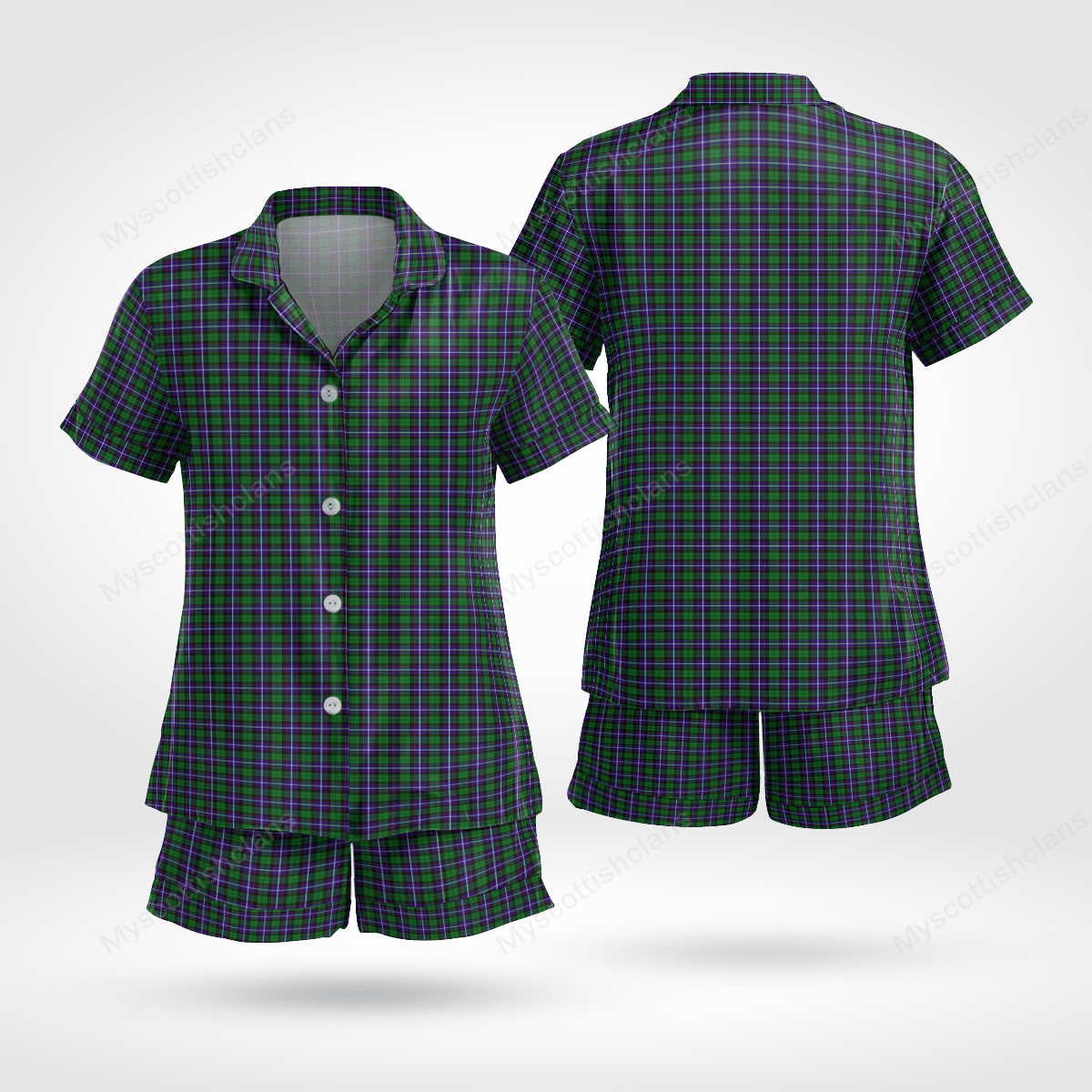 Hunter Tartan Short Sleeve Pyjama