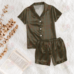 Gray Tartan Short Sleeve Pyjama