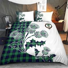 Abercrombie Tartan Crest Bedding Set - Thistle Style