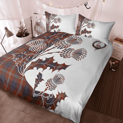 Ainslie Tartan Crest Bedding Set - Thistle Style