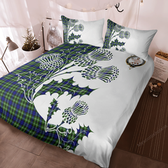 Allardice Tartan Crest Bedding Set - Thistle Style