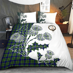 Allardice Tartan Crest Bedding Set - Thistle Style