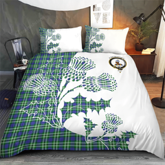 Haliburton Tartan Crest Bedding Set - Thistle Style