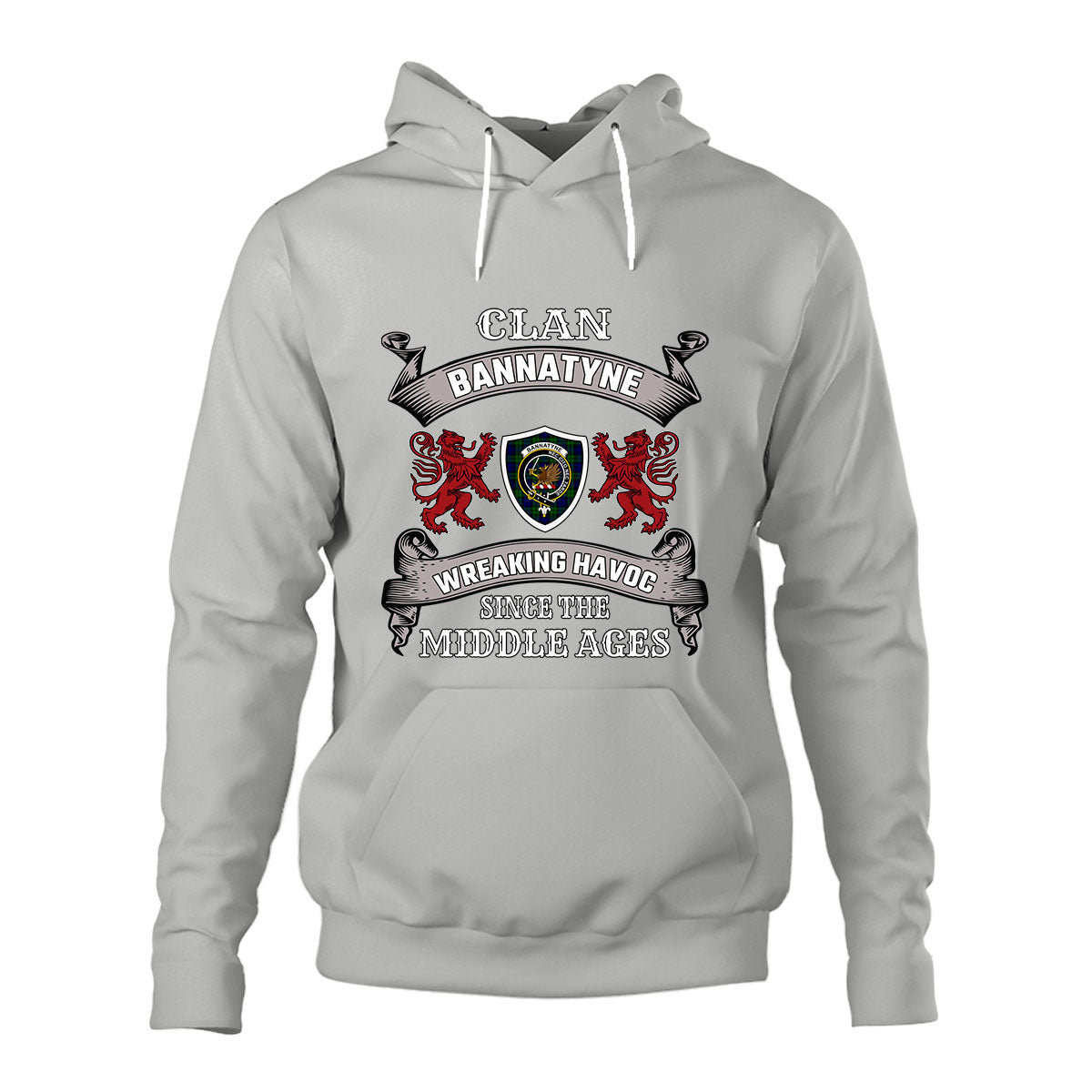 Bannatyne Family Tartan - 2D Unisex Hoodie